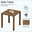 Table d'appoint d'extérieur en acier, table de bout carrée pour terrasse de patio