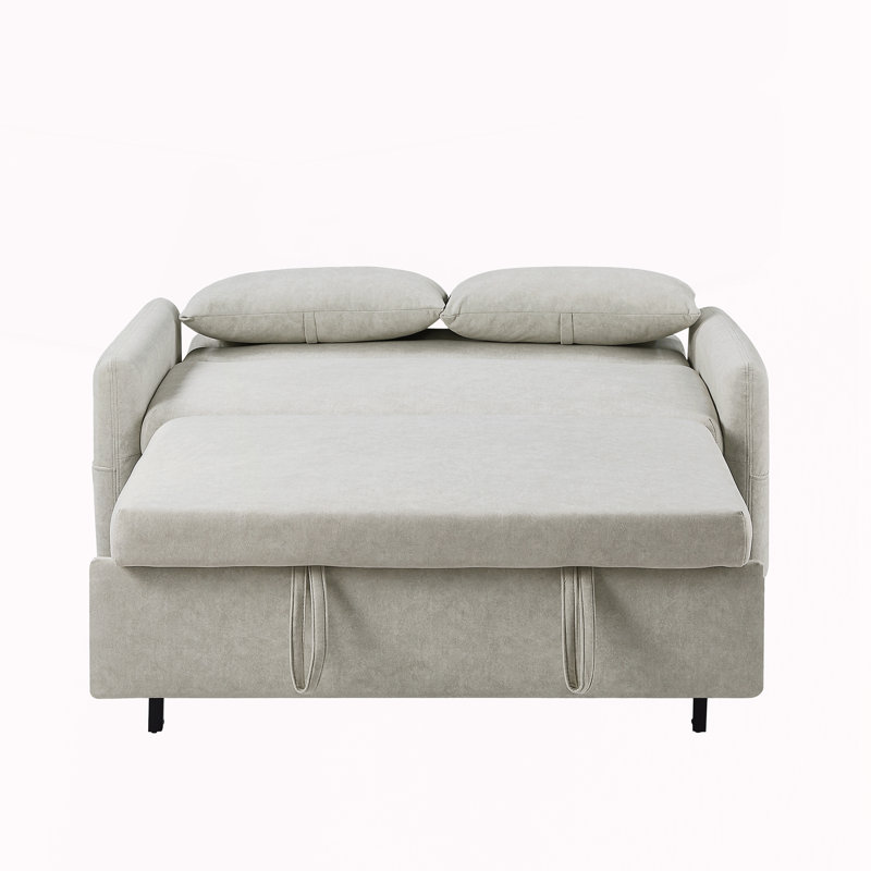 Canapé-lit 55,1 po, Beige