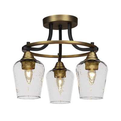 Plafonnier semi-encastré 3 lumières Achen