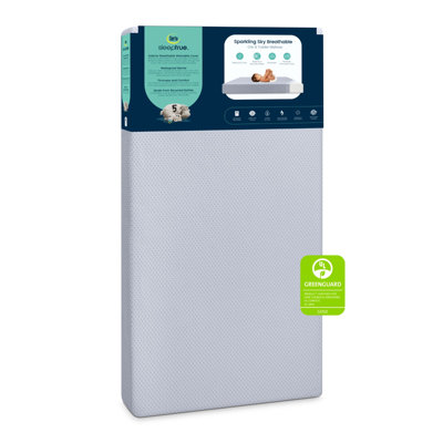 Matelas pour lit de bébé et matelas pour tout-petits avec housse amovible / lavable à la machine Serta SleepTrue Sparkling Sky