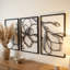Ensemble de 3 décorations murales en métal-617052242-617052241