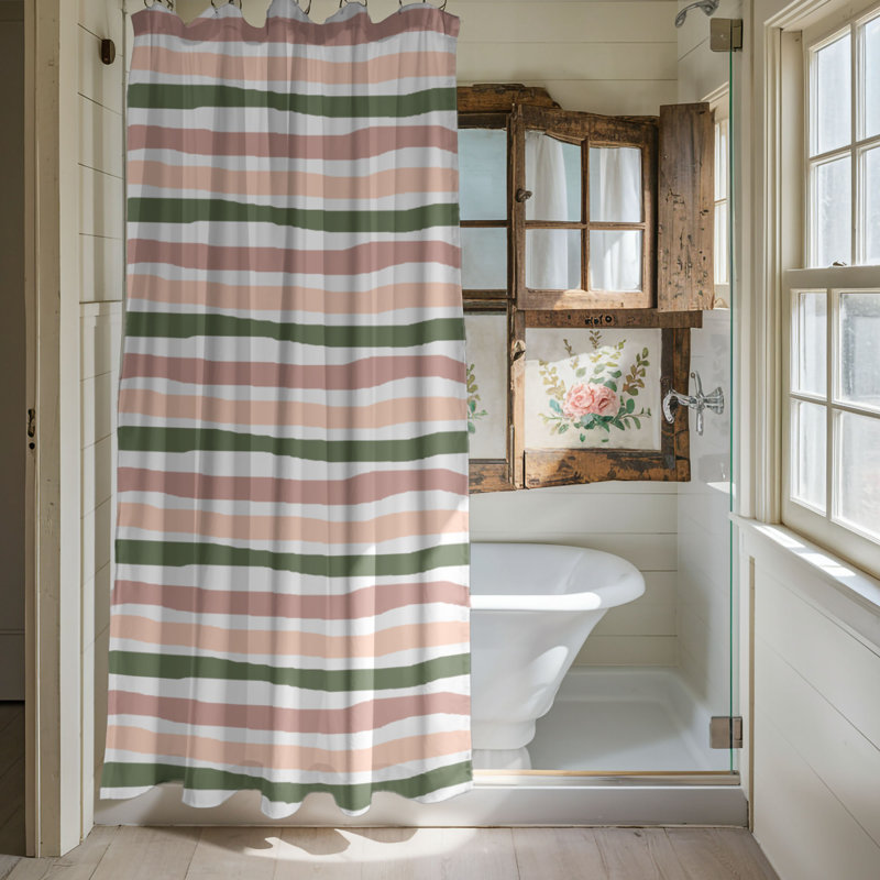 Rideau de douche 1 pièce Peaceful Boho Spirit, H 74 po x l 71 po