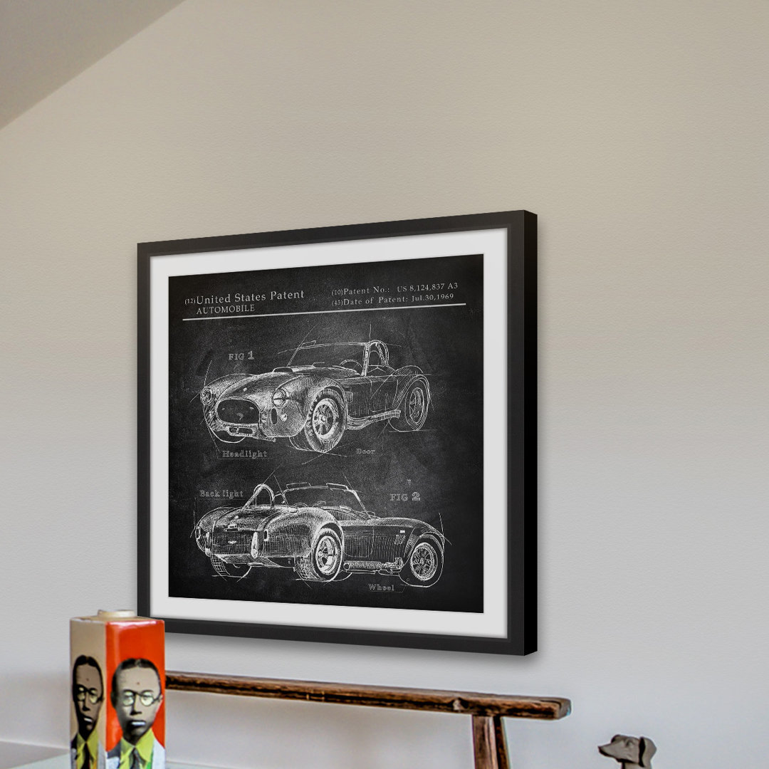 '1965 Shelby Cobra' - Picture Frame Graphic Art Print on Paper Marmont Hill 