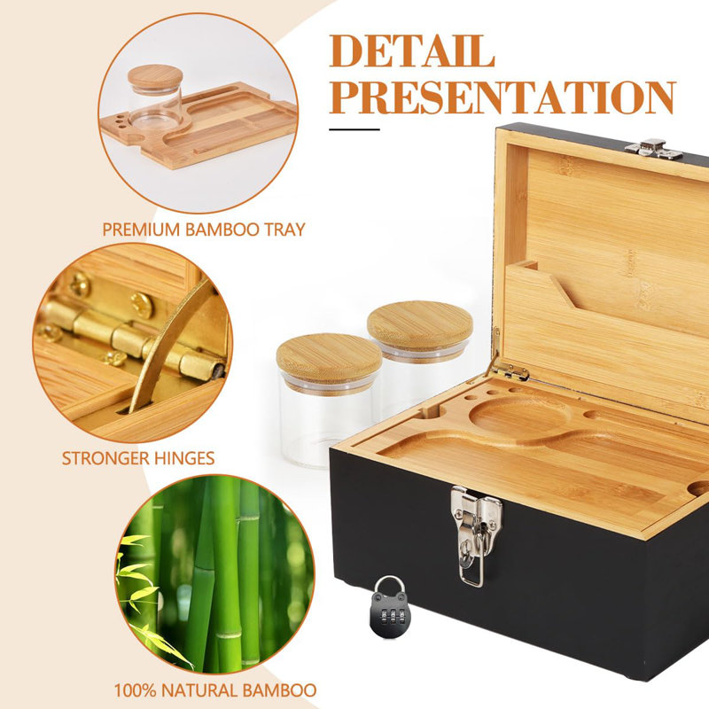 Merielle Decorative Box, Black