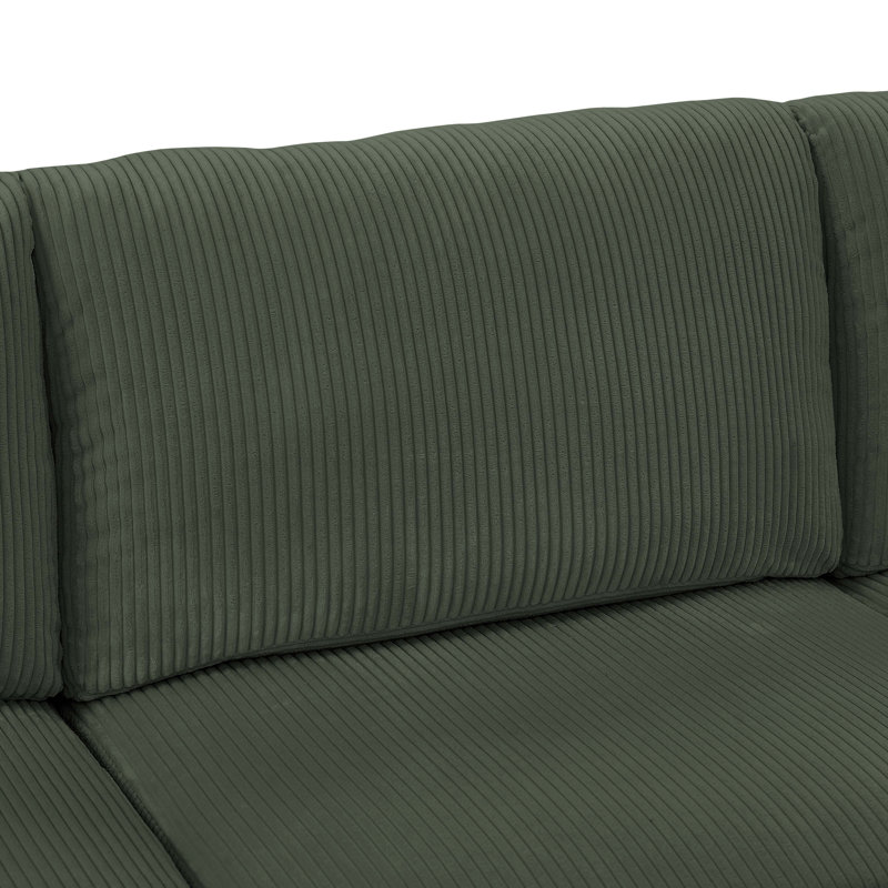 8 - Piece Corduroy Sectional
