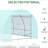 20' X 10' 7' Greenhouse, Steel Frame, 8 Windows & Door, Plants In Garden Greenhouse Kit, With Frame Windows, Stable