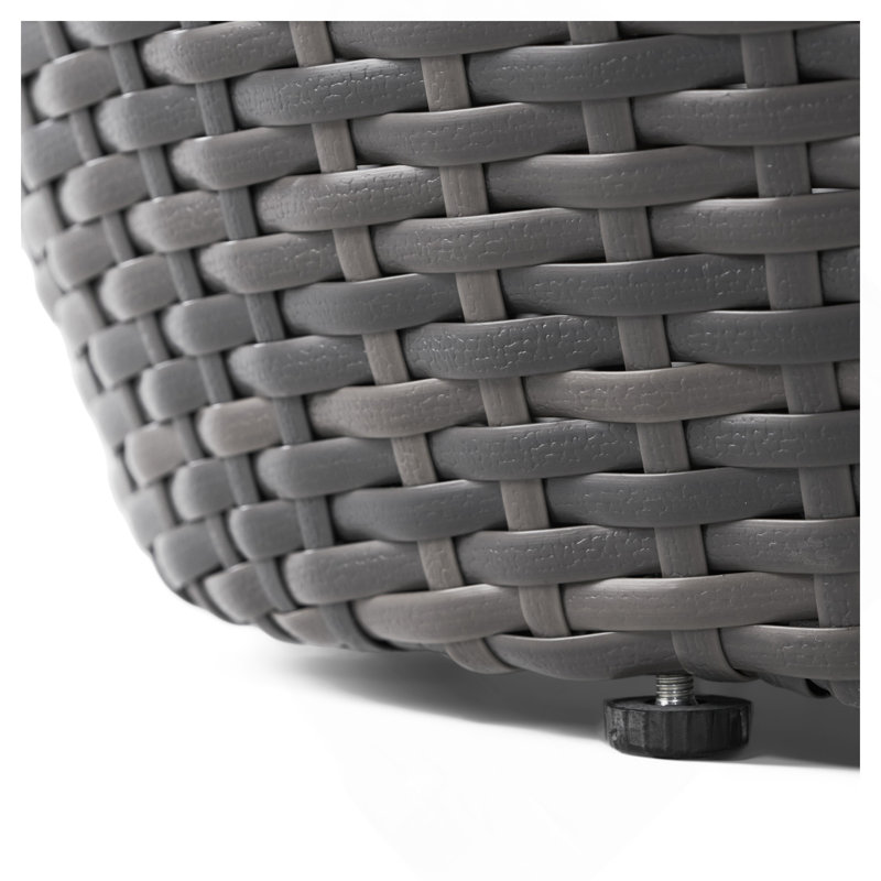 Outdoor Wicker 14.00" Patio Side Table