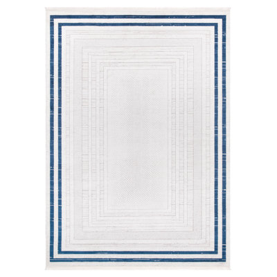 Jarlathus Tencel Striped Indoor Rug