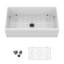 Évier de cuisine de ferme blanc 33 po - 33 po x 18 po x 10 po évier de cuisine en céramique blanche réversible