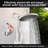 Shower System With 10" Rain Showerhead,5-function Hand Shower, Adjustable Slide Bar And Soap Dish-108994365
