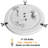 Bourbana 3-Light 16" Tiffany flush mount ceiling light-621622308