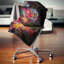  Coussin tête de tigre abstrait avec demi-crâne abstrait-29516066-29516069