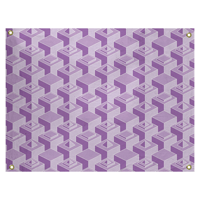 Tapisserie, H 50 po x l 59 po, Violet