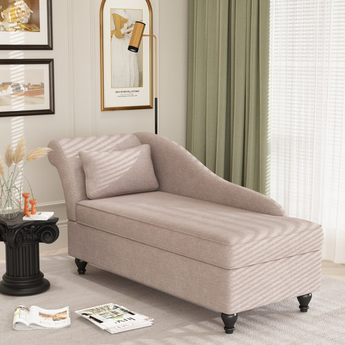 Canora Grey Schaefer Upholstered Chaise Lounge & Reviews | Wayfair