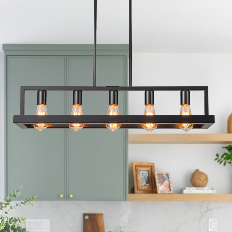 Siella 5 - Light Kitchen Island Pendant, Matte Black
