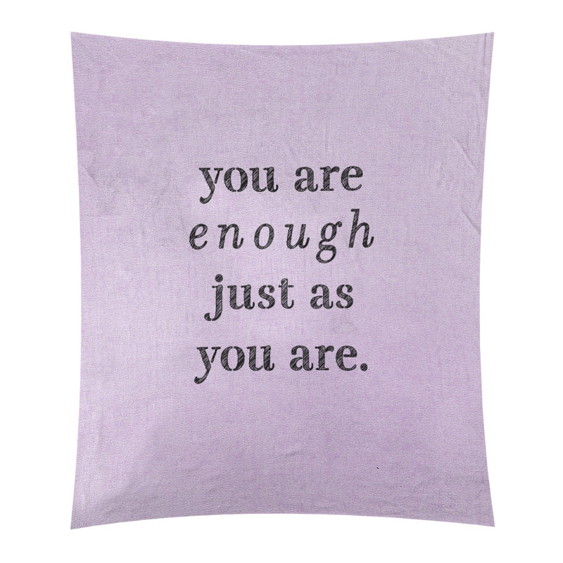 En polyester, vous êtes assez tapisserie quot, H 104 po x l 88 po, Mauve / Noir