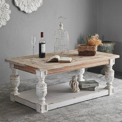 American-style retro rectangular coffee table
