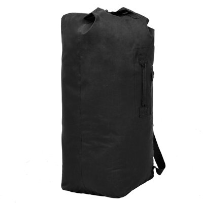  Army-Style Duffel Bag 22.5 Gal Black