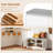 35.8" W 9-Pair Shoe Storage Bench with Removable Cushioned Seat, 2 Doors and Adjustable Shelves-233330812