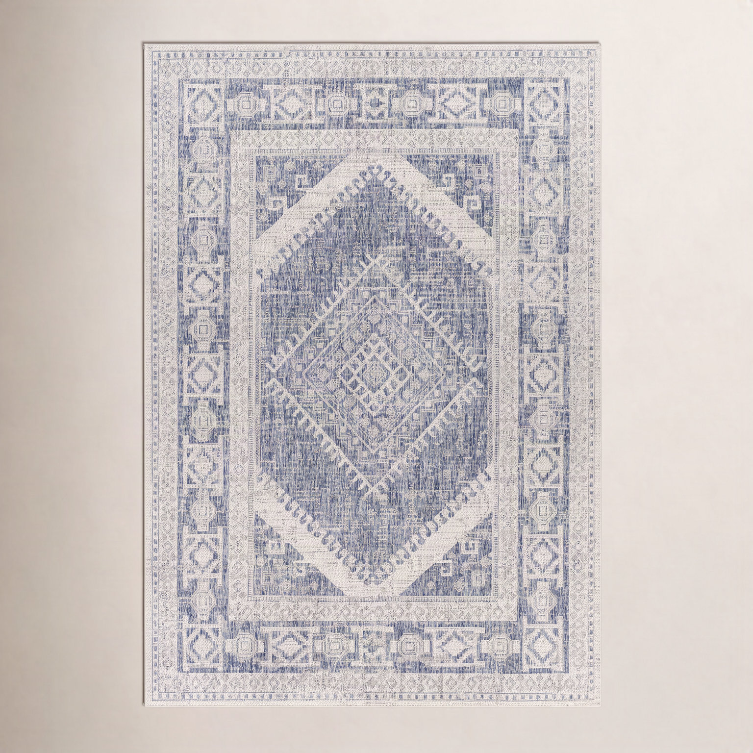 Bronwyn Oriental Outdoor Rug, Rectangle 5'3" x 7'