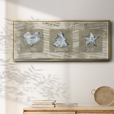 Ornements de musique en toile de jute - Toile encadrée