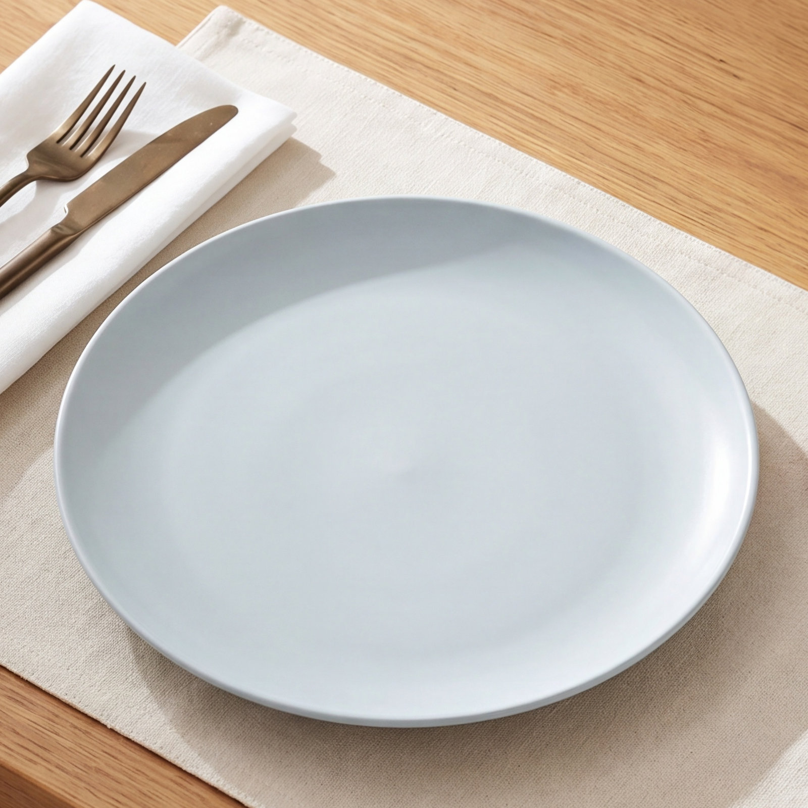 over&back Coupe Round Platter, Blue