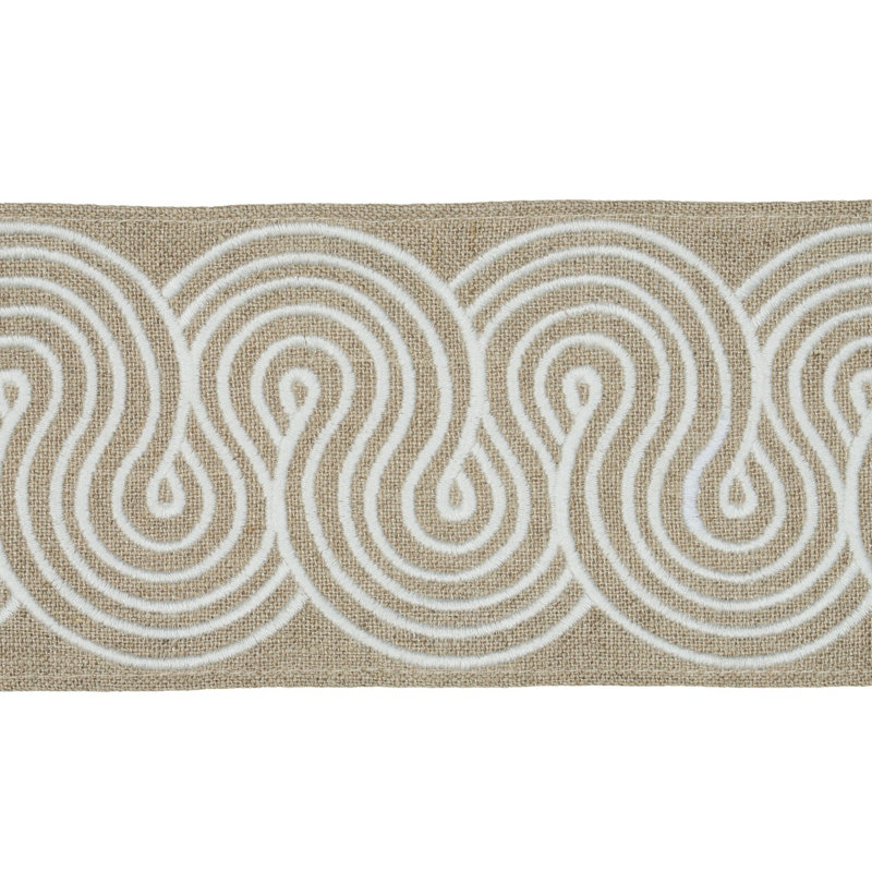 Giraldi Embroidered Trim, Linen
