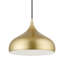 Luminaire suspendu doré doux 1 lumière