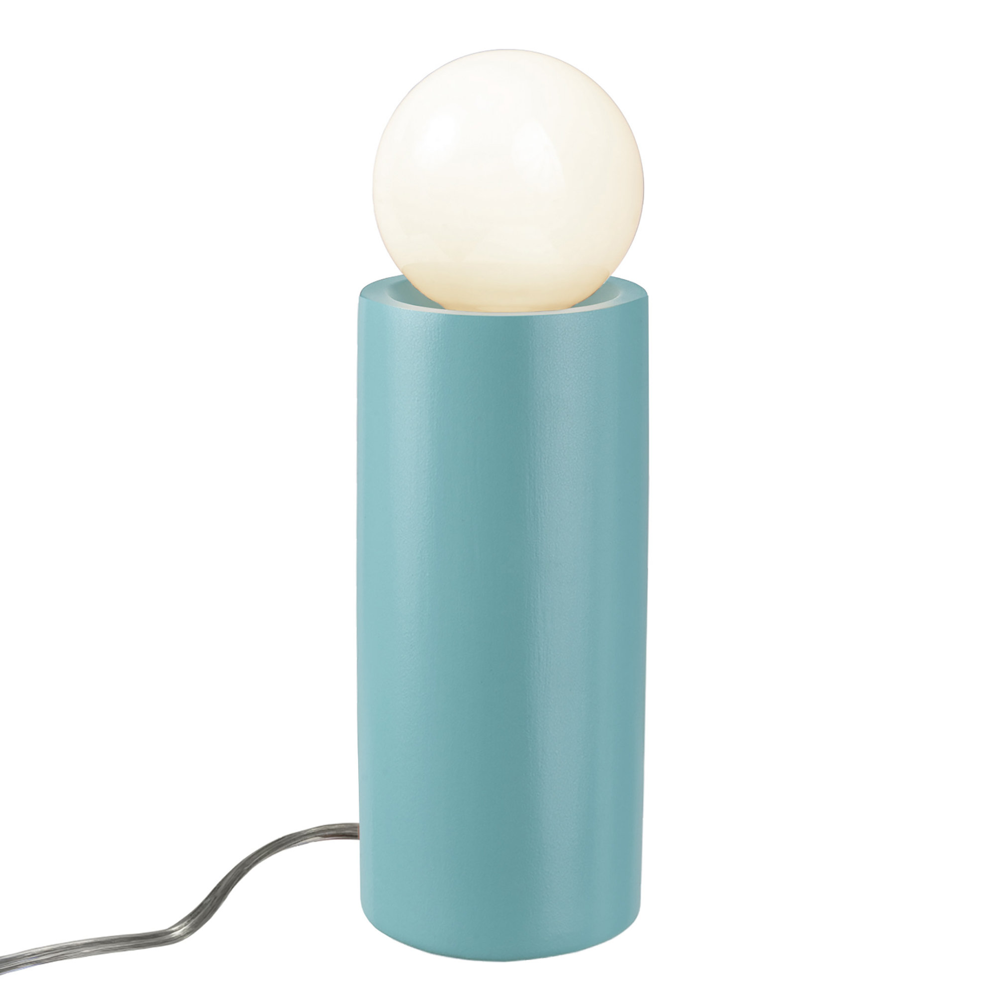 Rachid Ceramic Torchiere Lamp, Reflecting Pool, 16.5" H x 5.5" W x 5.5" D