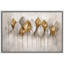 Oeuvre de feuilles d'or minimal, photos de salon botaniques élégantes, impression sur toile encadrée-126136634-126136635
