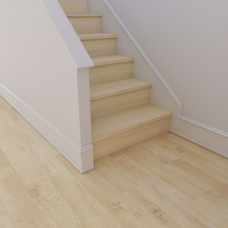MaxCore Ultra 28mil x 7.3" W x 48" L Click Lock Luxury Vinyl Plank Flooring, Sandy Oak