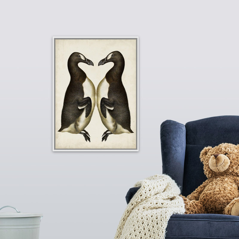 Animals, White Floating Frame Canvas, 24" H x 18" W x 1.2" D