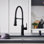 Empressa Semi-Pro Pull-Down Dual-Spray Kitchen Faucet - Matte Black