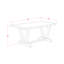 Table de salle à manger V-Style Modern - un plateau rectangulaire avec pieds élégants, noir-1349736790-1349736789-1349736787