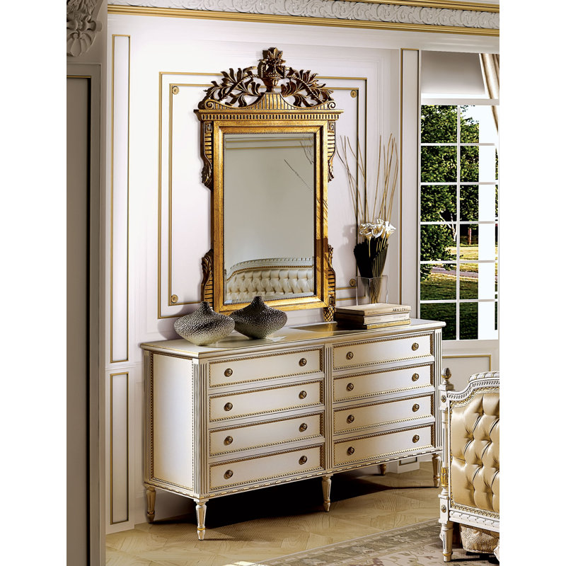 Commode traditionnelle arquée Miroir
