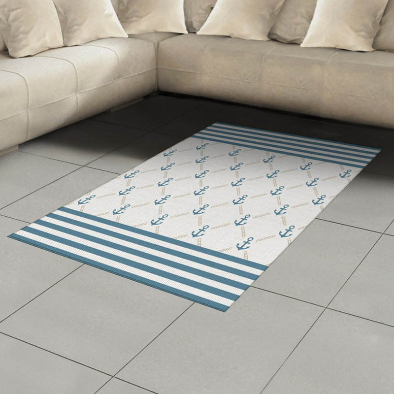 Anchor High Density Long Fiber Poly Threads Decorative Area Rug Carpet, Rectangle 4' x 5'8"