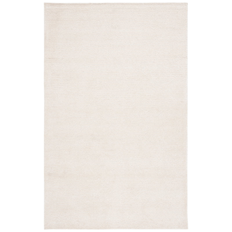 Tapis ivoire / en laine / coton touffeté à la main Mirash, Rectangle de 10 pi x 14 pi