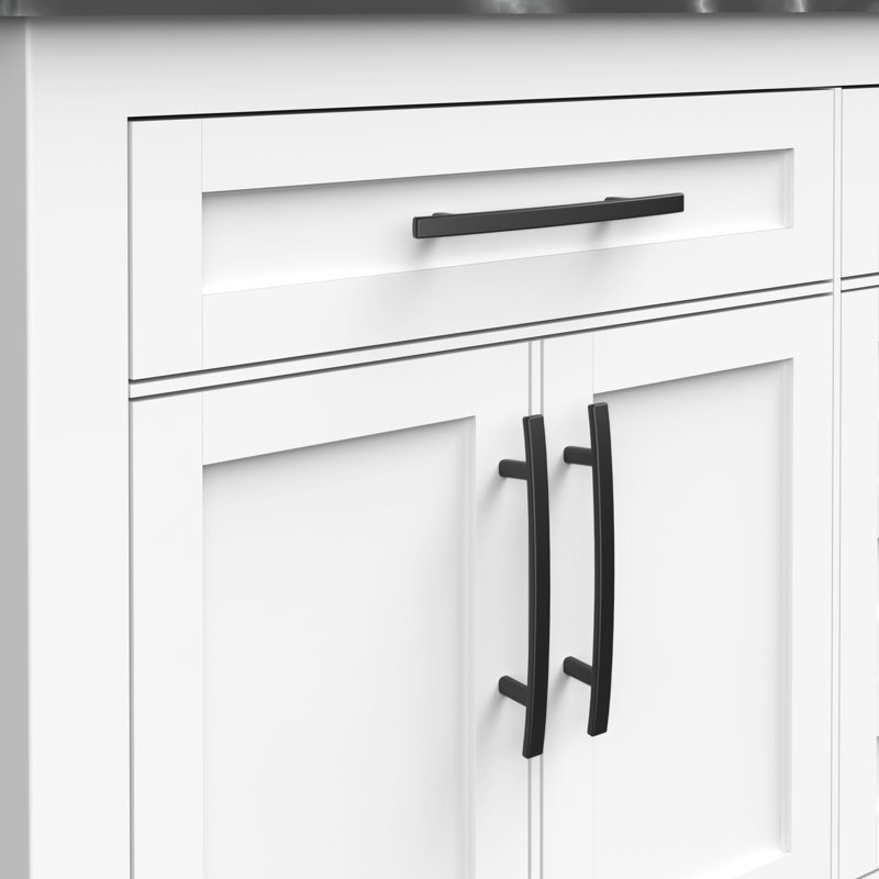 Poignée arche de tiroir et armoire Classic Collection, Noir, 5"