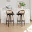 Swivel Upholstered Counter Stool with Solid Wood Frame-1574450893-1574450891