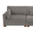 Maelina 3 - Piece Upholstered Light Gray Corduroy Modular Sectional Sofa with Pillow Back and Solid Wood Legs-1006183938