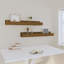 Kursty 2 Piece Pine Solid Wood Bracket Shelf-2115513406-2115513403