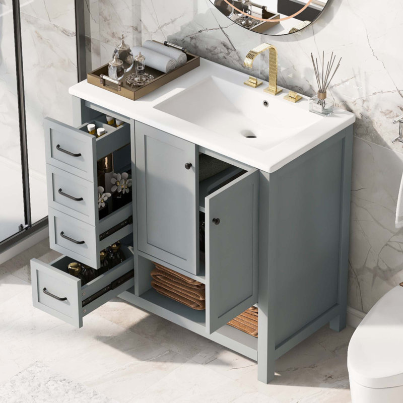 Meuble-lavabo 36 po avec comptoir d'évier