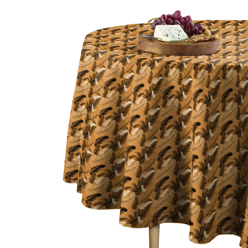 Shirebrook Geometric Round Tablecloth, 108" L x 108" W