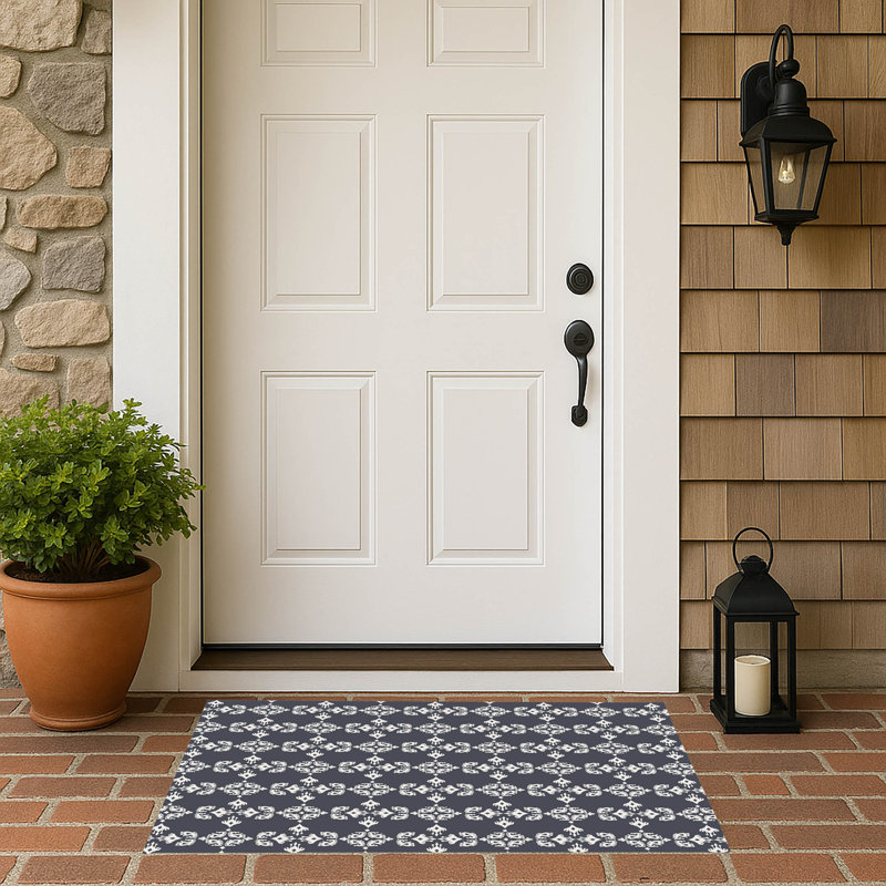 Paillasson Cassia, Gris anthracite, L 21 po x L 34 po