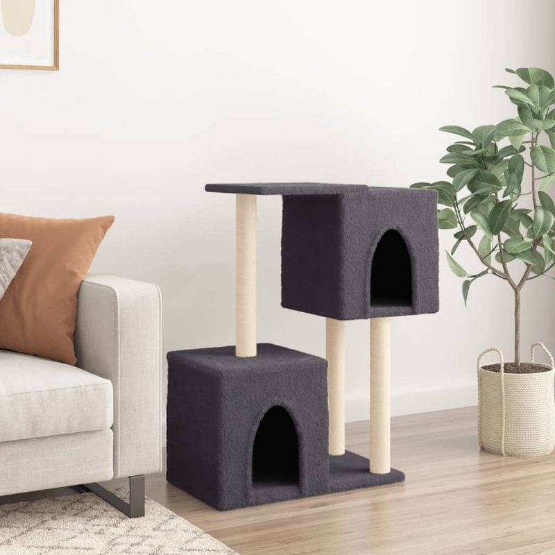 86cm H Cat Tree, Dark Grey