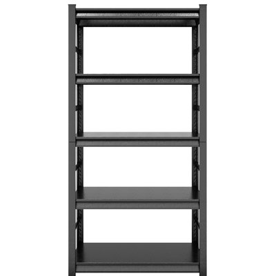 5 Tier Metal Shelving Heavy Duty - 400Lbs Shelf Capacity. Steel Construction, Rust- Coating. Ideal For Kitchen, Garage, . H72 * W35.4 D15.7. Simple Assembly Procedure 2000Lbs Total Structure,