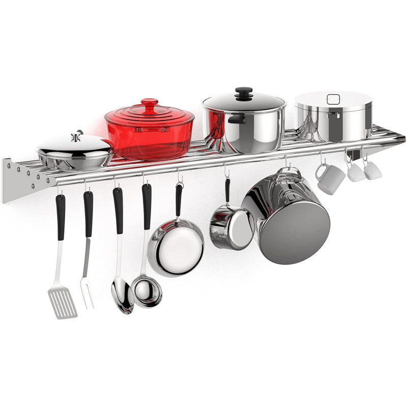 Pot Rack, 14cm H x 120cm W x 32cm D