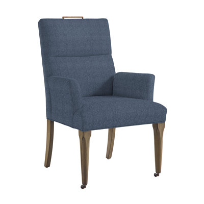 Thom Filicia Home Fabric Tight Back Arm Chair with Wheel