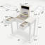 Bureau de coiffeuse multifonctionnel avec éclairage réglable à 3 niveaux avec miroir rabattable et rangement Table de maquillage profonde 15,75 po 2 tiroirs et 3 boîtes de rangement amovibles Bureau de bureau compact