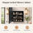 Modern Arched Recessed or Surface Mount Medicine Cabinet with Mirror (Set of 2)-486603553-486600476
